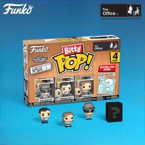Funko Bitty Pop! The Office Dwight Schrute, Michael Scott, Pam Beesly with Myste